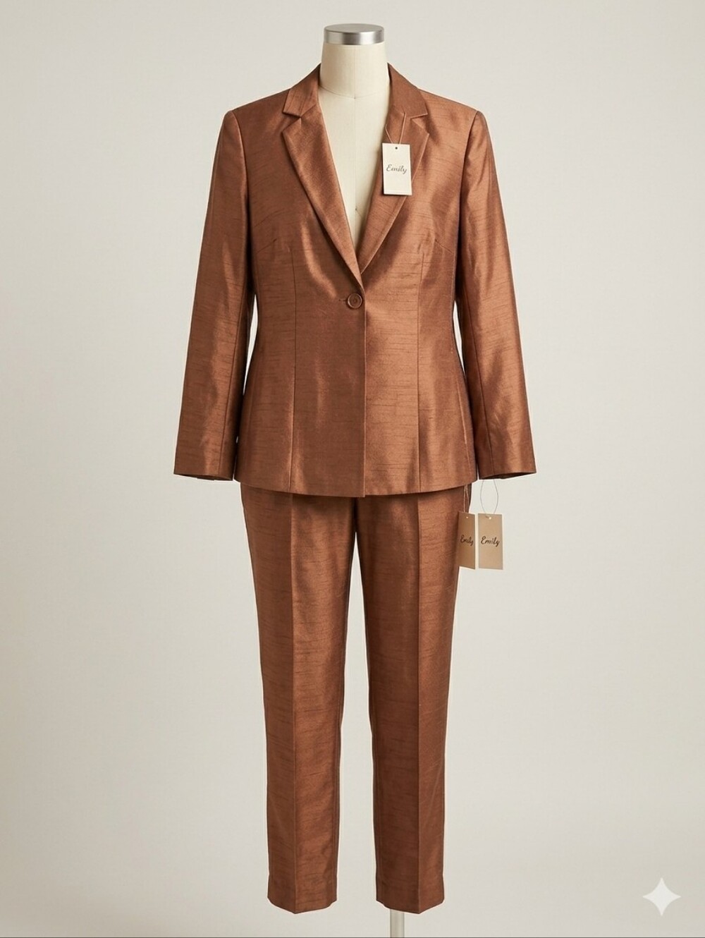 NWT Emily 2-Piece Pantsuit Set Blazer & Fully Lined Pants Plus Size 18